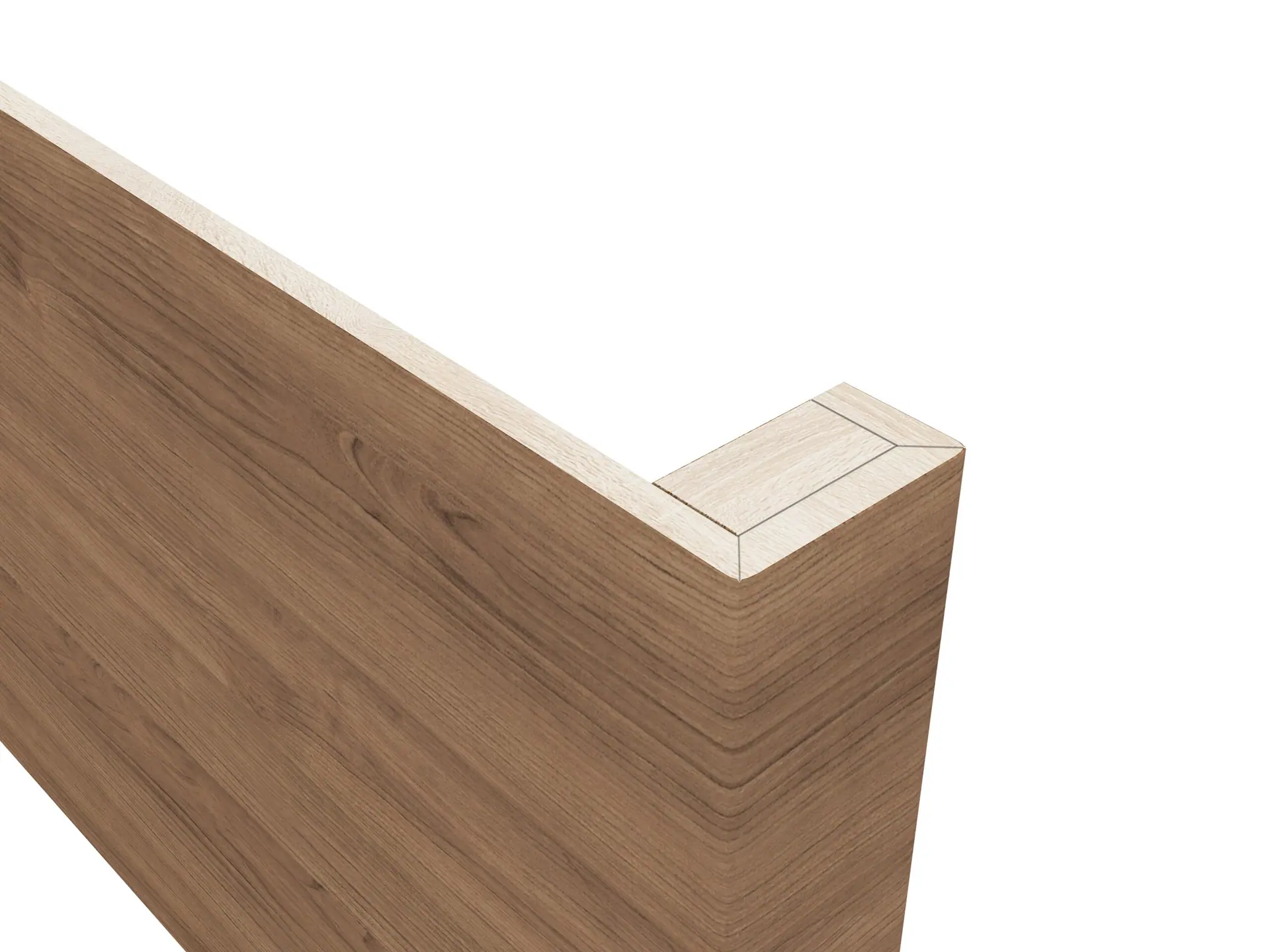Return Risers custom fabricated from your flooring by Voda Stairs in Seattle