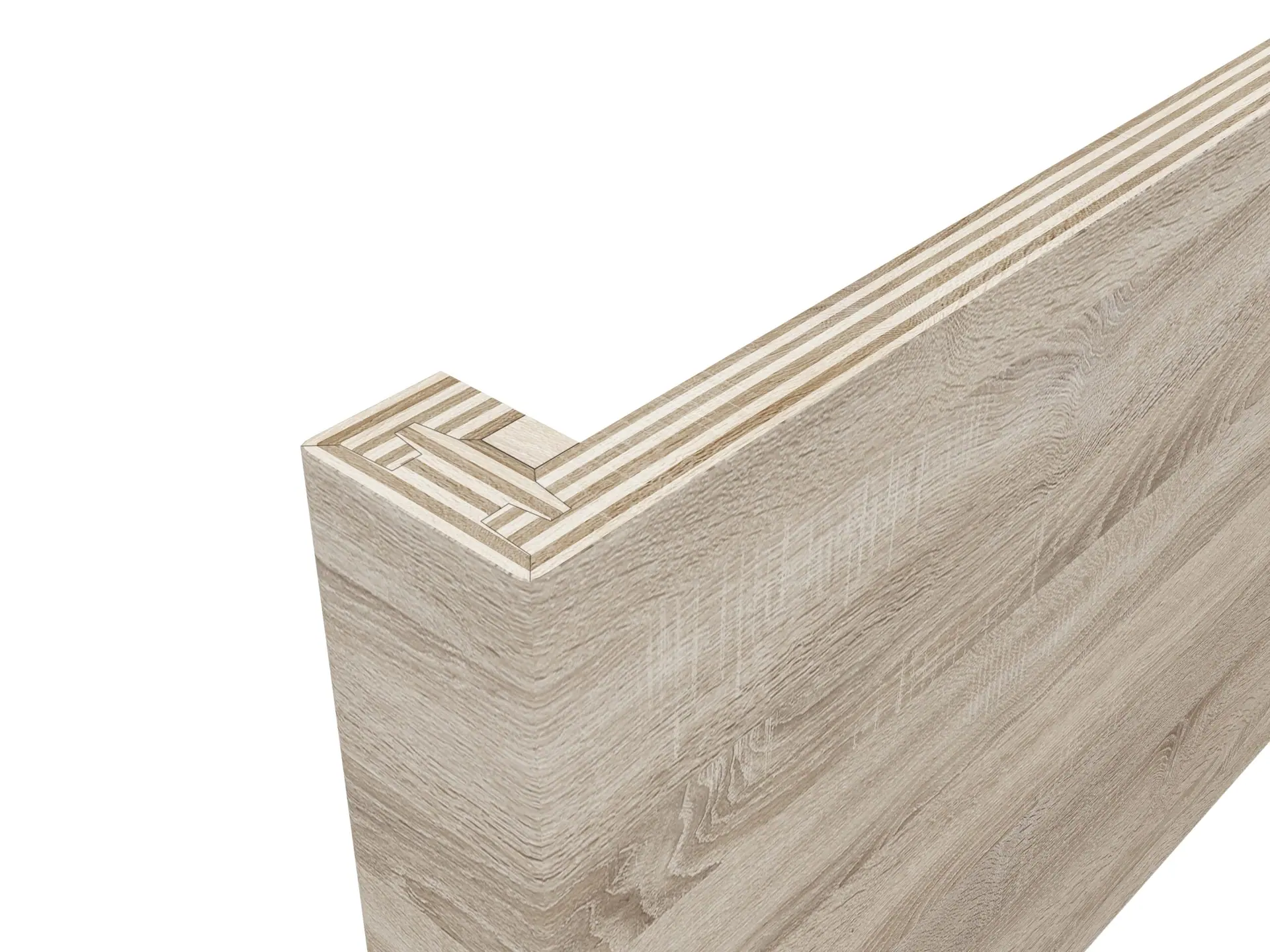 Return Risers custom fabricated from your flooring by Voda Stairs in Seattle