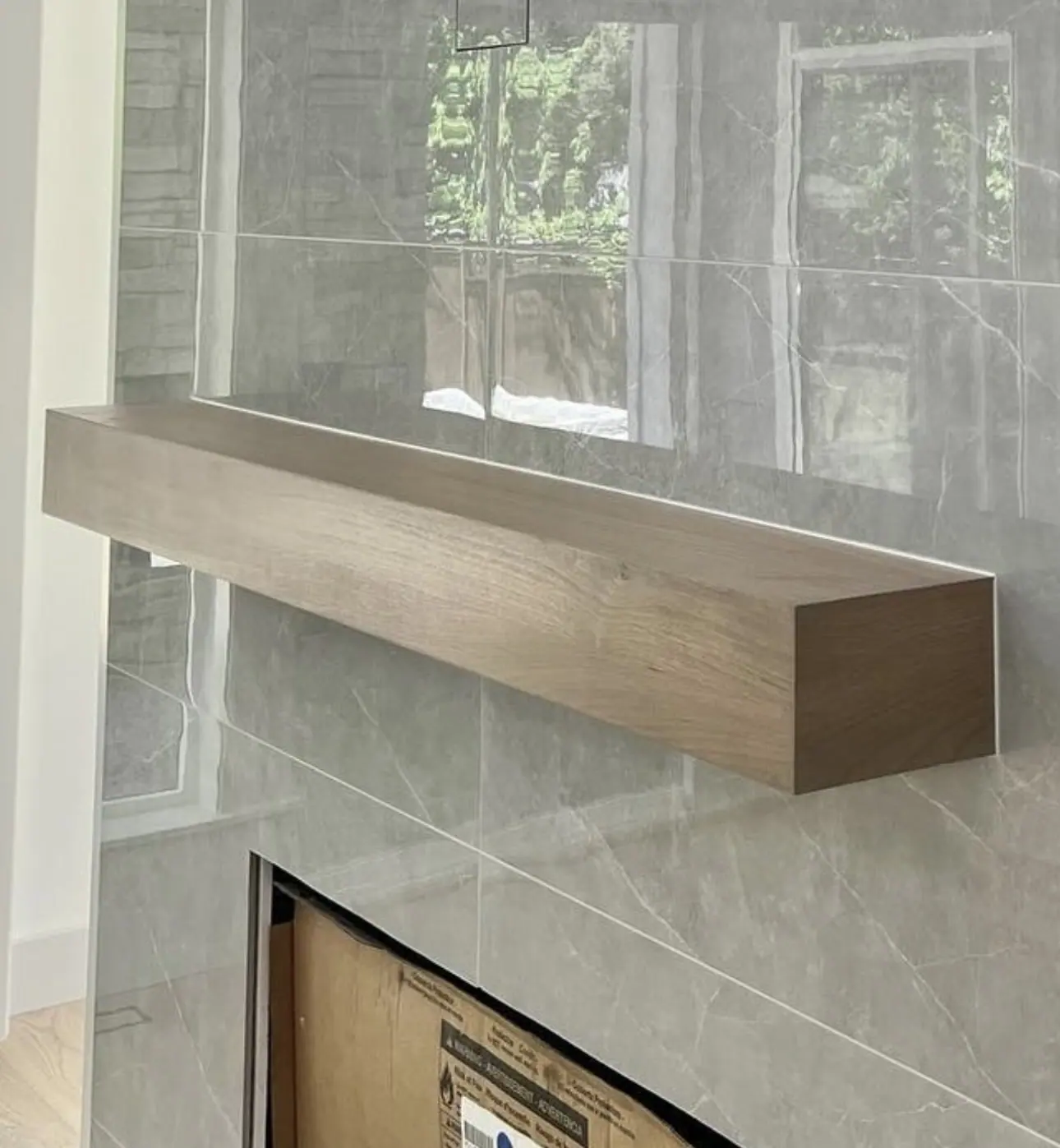 Floating Shelves custom fabricated from your flooring by Voda Stairs in Seattle