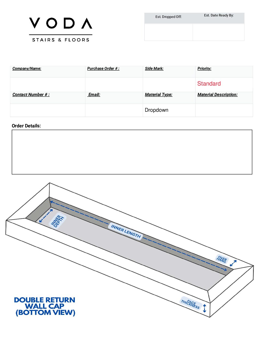 Double Return Wall Cap Preview
