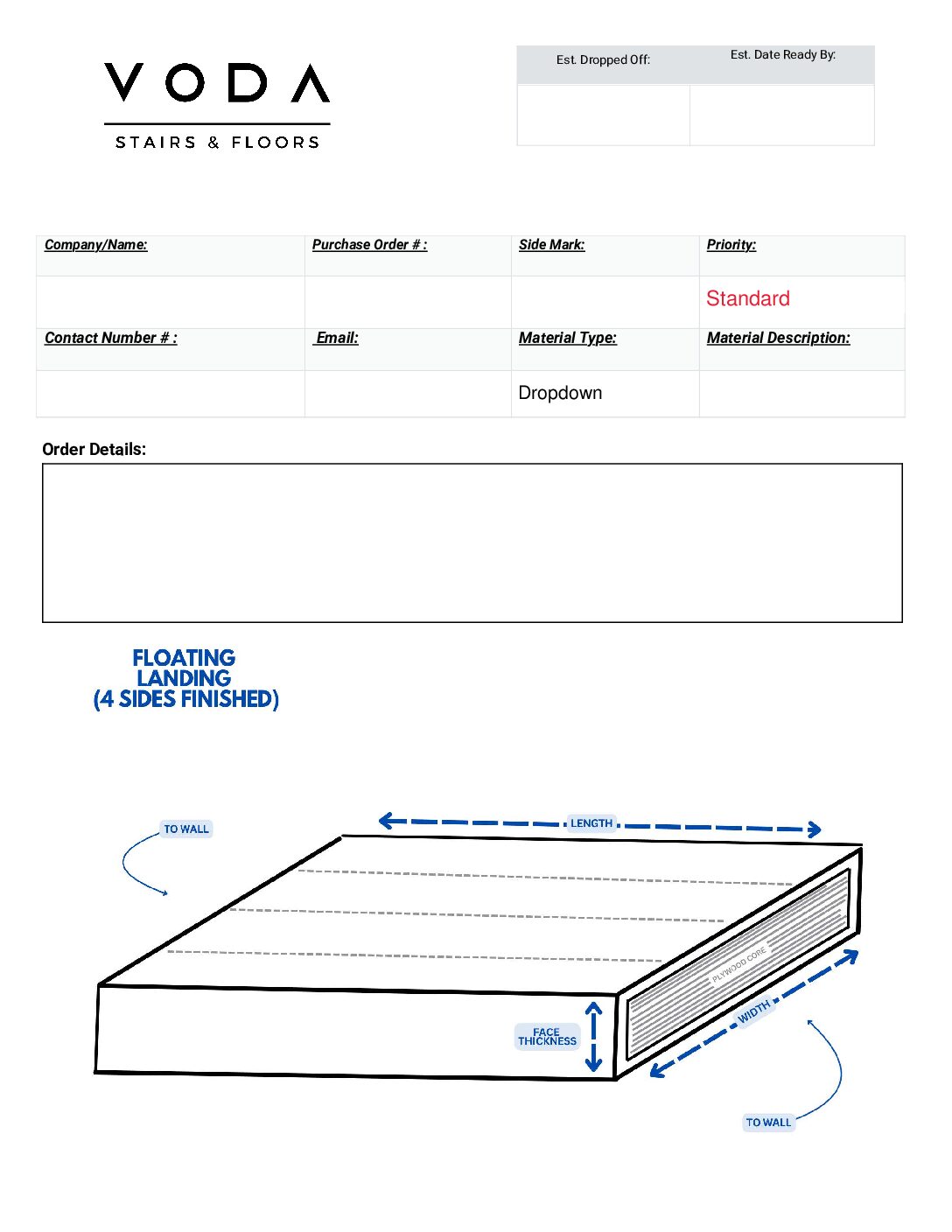 Floating Block Landing 4 Sides Preview
