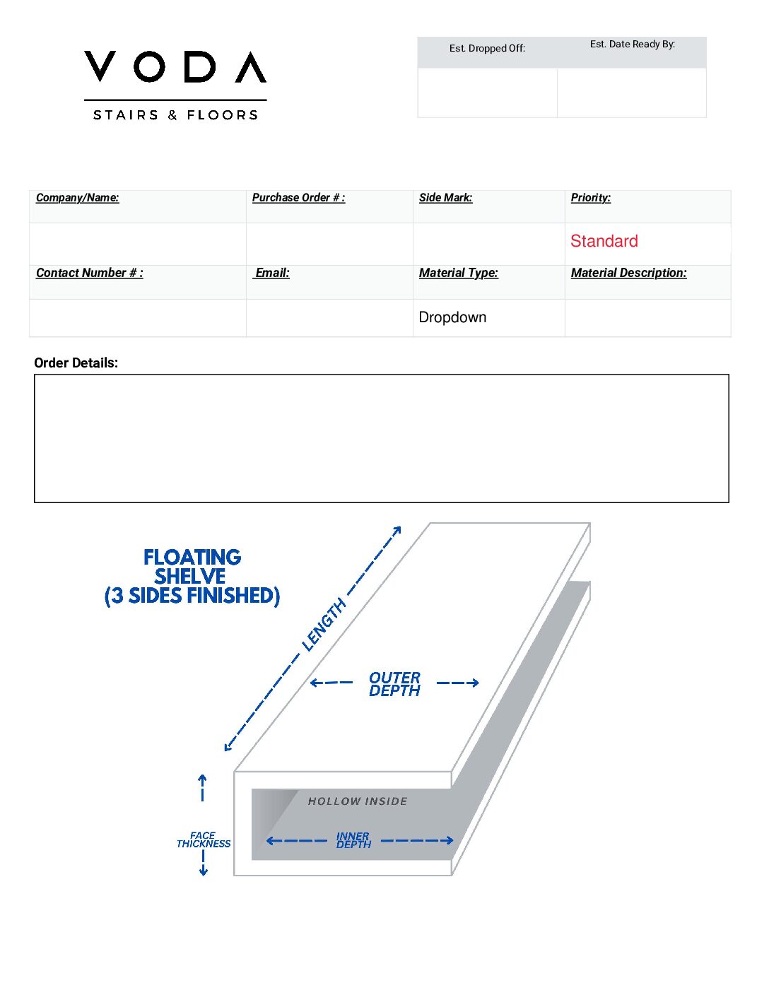 Floating Shelve 3 Sides Preview