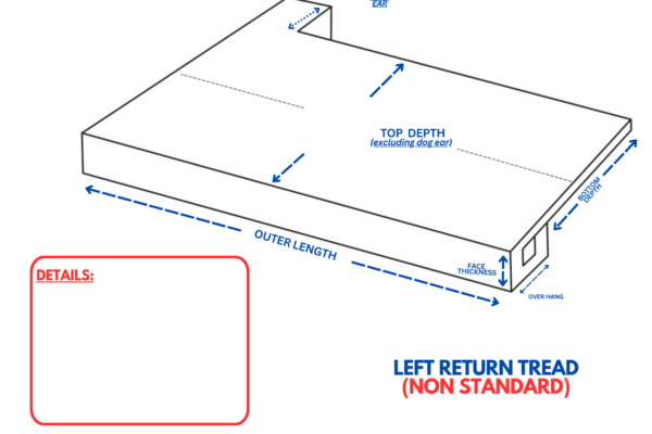 NON STANDARD (LEFT RETURN TREAD)